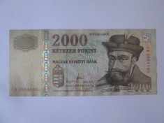 Ungaria 2000 Forint 2010,bancnota din imagini