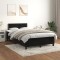 vidaXL Pat box spring cu saltea, negru, 120x200 cm, catifea 3141235