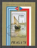 Cuba 1978 Expo Phila, perf. sheet, used AA.007, Stampilat