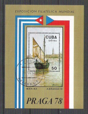 Cuba 1978 Expo Phila, perf. sheet, used AA.007 foto