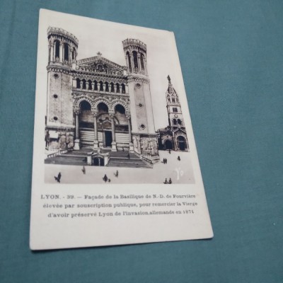CARTE POSTALA LYON INTERBELICA NECIRCULATA foto