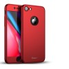 Husa iPhone 8, iPaky Dynamite 360 Full Cover, Folie Sticla, Protectie Completa, Anti-soc, Anti-zgarieturi, Rosu