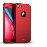 Husa iPhone 8, iPaky Dynamite 360 Full Cover, Folie Sticla, Protectie Completa, Anti-soc, Anti-zgarieturi, Rosu