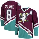 Anaheim Ducks tricou de hochei Teemu Selanne 1996 Dark Jersey - L