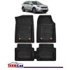Covorase Auto TeamCar&reg; Kia Niro DE (2016-2022) - Negru - Cauciuc Rezistent Tip Tavita