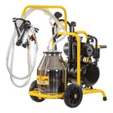 Aparat de muls capre, 2&nbsp;posturi, 1&nbsp;bidon inox 30&nbsp;litri