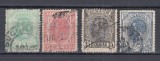 ROMANIA 1898 LP 52 CAROL SPIC DE GRAU CULORI SCHIMBATE UPU FILIGRAN PR STAMPILAT
