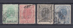 ROMANIA 1898 LP 52 CAROL SPIC DE GRAU CULORI SCHIMBATE UPU FILIGRAN PR STAMPILAT