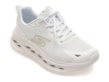 Cumpara ieftin Pantofi sport SKECHERS albi, MAX CUSHIONING GLIDE-STEP, din material textil
