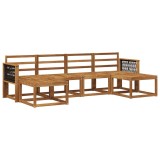 vidaXL Set de canapele de exterior 6 pcs natural Lemn Solid de Acacia 3385430