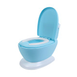 Olita tip WC pentru copii, minitoaleta, cu bazin si suport hartie igienica, Multicolor
