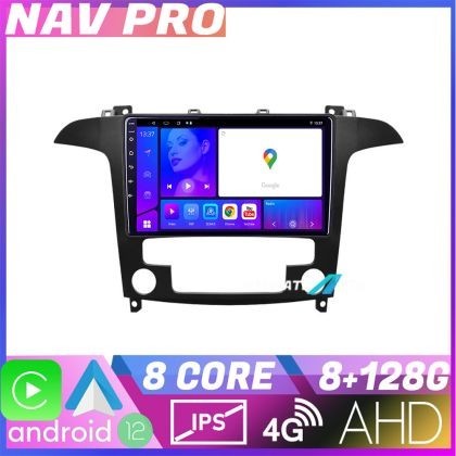 Navigatie Ford S Max 2008 2012 KIT 003 EDOTEC-LITE Android Ecran 720P Octa Core 8 128 Carplay CarStore Technology