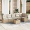 vidaXL Set de canapele pentru grădină 7 pcs Bej Rattan poli 3346411