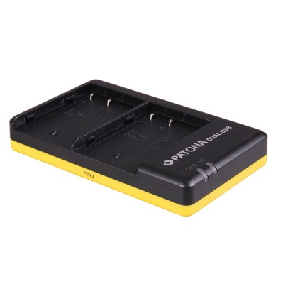 Incarcator Patona Dual Quick-Charger Slim micro-USB DMW-BLF19 pentru Panasonic Lumix-1942 foto