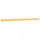 Panza de rezerva fald copertina, galben si alb 4 m dungi