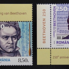 Romania LP 2293 , 250 de ani de la nasterea Ludwig van Beethoven , MNH/**
