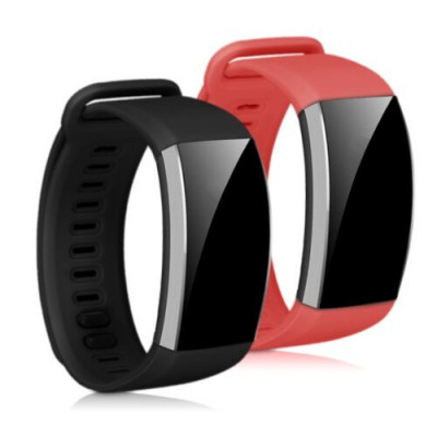 Set 2 Curele pentru Huawei Band 2/Band 2 Pro, Kwmobile, Silicon, Negru/Rosu, 43318.20 foto