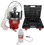 Cumpara ieftin Aparat Aerisit Schimbat Lichid Frana SelTech, Pneumatic, 6L, cu 13 Adaptatoare, Manometru, Regulator Presiune, Universal