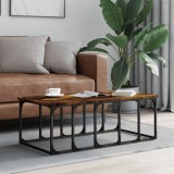 Gossi masuta de cafea, stejar fumuriu, 100x50x35,5 cm, lemn compozit
