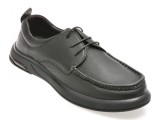Mocasini OTTER negri, 97791, din piele naturala
