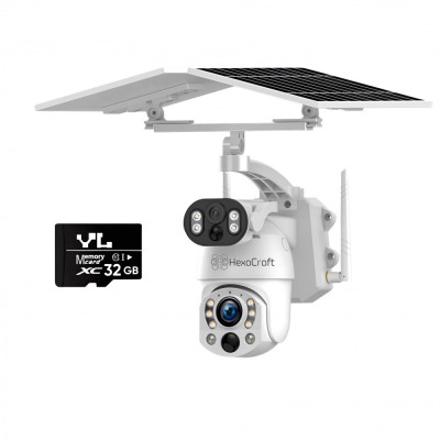 Camera de supraveghere HexaEye, Doua camere, 4K ULTRA HD foto