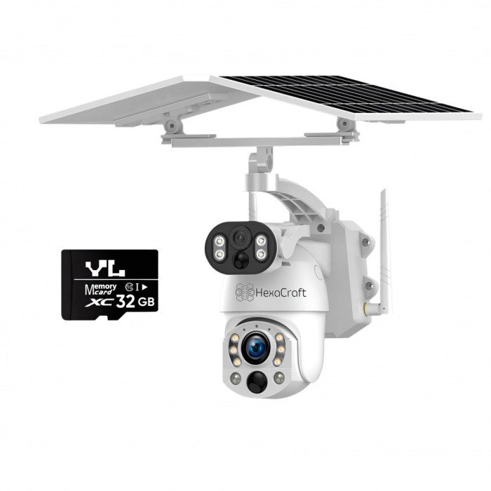 Camera de supraveghere HexaEye, Doua camere, 4K ULTRA HD
