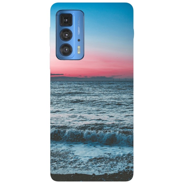 Husa compatibila cu Motorola Edge 20 Lite model Pink sky, Silicon, TPU, Viceversa