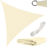 Panza de umbrire triunghiulara 3x3x3 m bej pentru gradina Gardlov