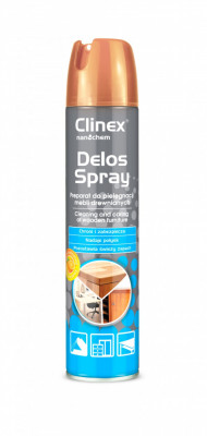 Clinex Delos Shine, 300 Ml, Spray Pentru Curatare Si Intretinere Mobila, Cu Efect De Stralucire foto