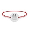 BFF - Bratara cu snur personalizata pentru cei mai buni prieteni din argint 925