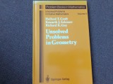Unsolved Problems in Geometry VOL 2 Hallard T. Croft, Kenneth J. Falconer, Eichard K. Guy