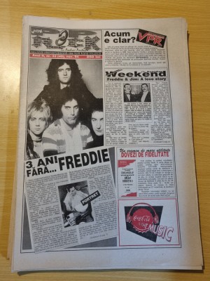 vox pop rock noiembrie 1994-3 ani fara freddie mercury,marius teicu,timpuri noi foto