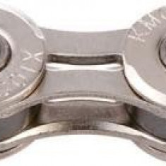 Lant KMC X10 SL silver - 1/2"x11/128" Nr. Zale: 114 - Otel - Argintiu/Argintiu - Za rapida, PowerTool TopQuality