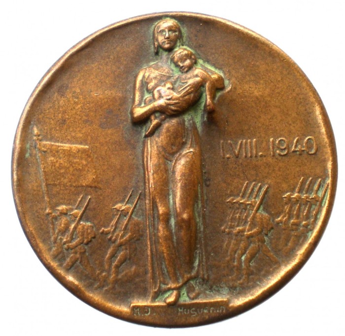 II.063 INSIGNA ELVETIA 1 AUGUST 1940 ZIUA NATIONALA