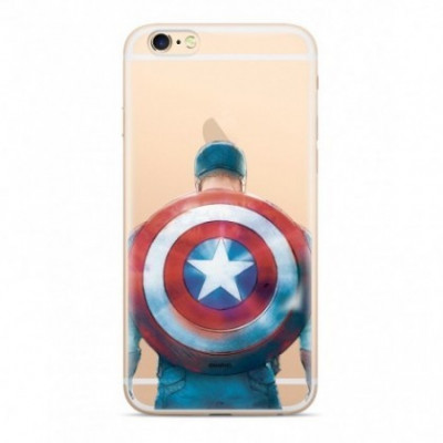 Husa Capac TPU, Captain America 002 Samsung G965 Galaxy S9 Plus, Transparent, cu Licenta, Blister foto