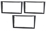Pachet 3 Rame 2DIN Negre Opel Astra H, Zafira B, Corsa D, Tigra, Vivaro (2004+) Adaptor Navigatie 9 Inch 101x184mm