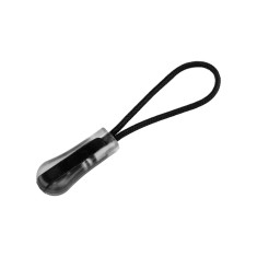 Tragator pentru fermoar Crisalida, lungime 65 mm, Negru transparent