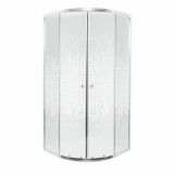Cumpara ieftin Cabină de duș curbată Pixel White 80 fără cădiță de duș
