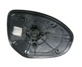 Geam oglinda exterioara cu suport fixare Mazda 2, 11.2014; 3, 07.2013; 6, 11.2012, partea Stanga, incalzit; sticla asferica; geam cromat, Aftermarket