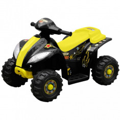 ATV electric copii galben ?i negru foto