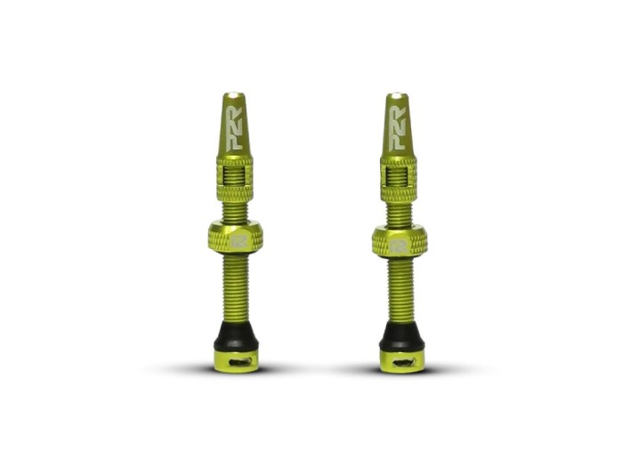 Valva Tubeless bicicleta P2R TV46GR, AL, 46mm, Verde Lime (OEM) Ultimate FactoryBikes