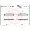 Placute frana Nissan Navara Np300 Pick-Up (D23 D23t) 07.14-, Navara Platform / Chassis (D23) 01.15-; Renault Alaskan 10.16-, Fata, BREMBO