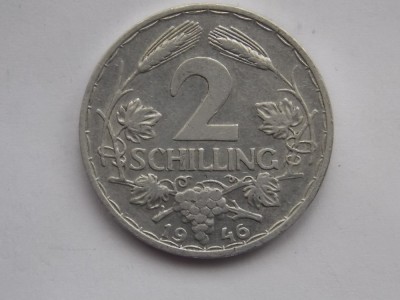 2 SCHILLING 1946 AUSTRIA foto