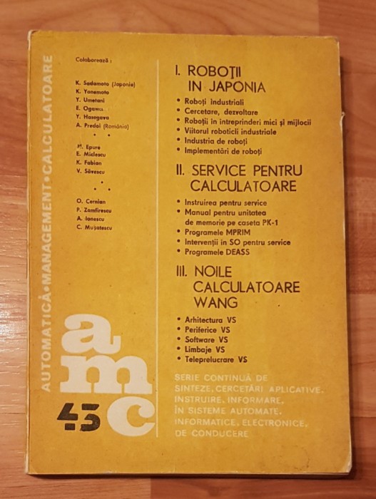 AMC 43 (Automatica. Management. Calculatoare)