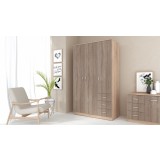 Dulap Ionut, 120x50x200 cm, Sonoma Trufe