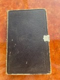 Biblia / Biblie veche,1848, engleza, 17x11x3 cm, coperta piele, incuietoare, pagini aurite pe lateral