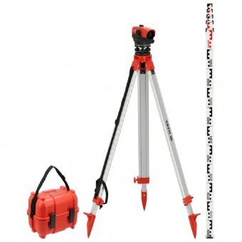 Nivela optica 32xIP66 cu trepied si stativ, raza actiune 110 m foto