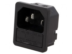Conector Alimentare AC Soclu Tată 10A 250V IEC 60320