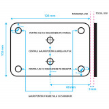 Cumpara ieftin Yala electromagnetica PNI H1073A din otel cu butuc Fail Secure NO