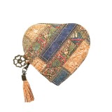 Portofel din pluta Heart